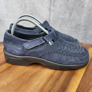 Dexter‎ Comfort Loafers Womens 9.5 M Blue Leather Slip On Casual